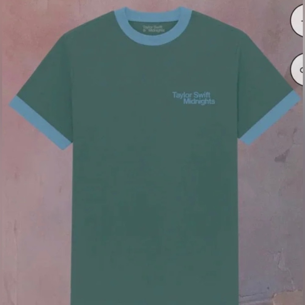 Taylor Swift Midnights Green Ringer T Shirt